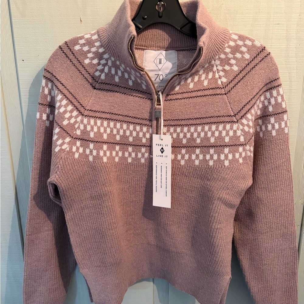 70degree Women's Mauve Patterned Sweater